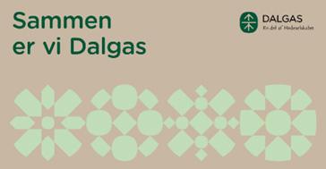 Sammen er vi Dalgas , Sand, Polyester Bagvæg med øjer, 330x1