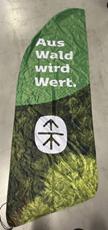 Beachflag m/spyd og jordskrue 260x60 cm Aus Wald Wird Wert,