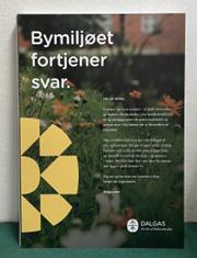 Bymiljøet fortjener svar, Skilt til A buk 70x100 cm