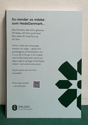 Du kender os måske som Hededanmark.Skilt til A buk 70x100 cm