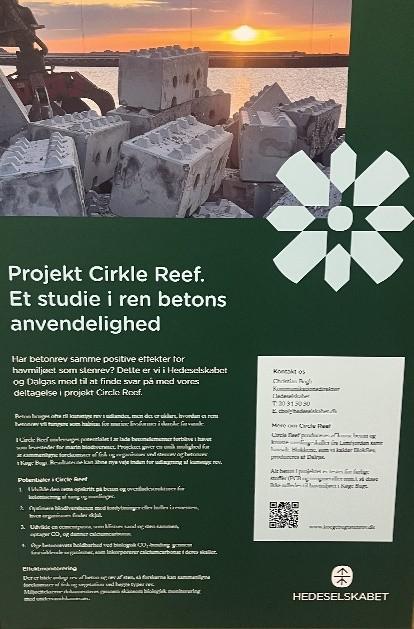 Skilt til A buk 70x100 cm,Project Circie Reef.Et studie i re