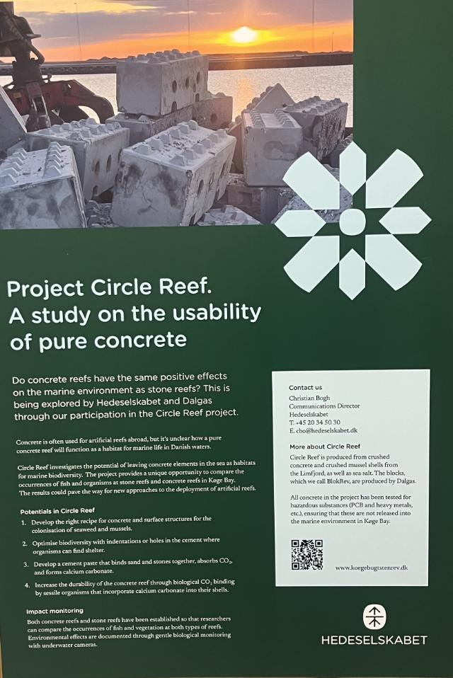 Skilt til A buk 70x100 cm,Project Circie Reef. A Study on th