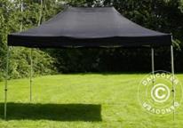 Folde pavilion 3x4,5m, sort med 4 plykker og en hammer