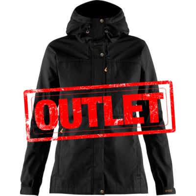 Fjällräven Kaipak Jakke W, str. L, Sort